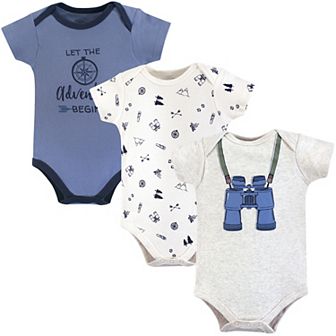 Baby Boy Cotton Bodysuits 3 pk
