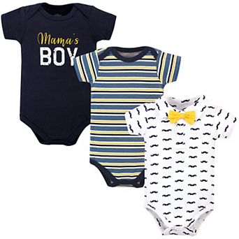 Baby Boy Cotton Bodysuits 3 pk
