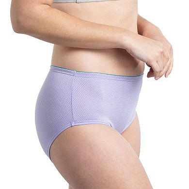 Women's Fruit of the Loom® Breathable Micro-Mesh Brief Panty 6-Pack Set 6DBMLRBK