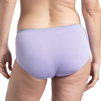 Women's Fruit of the Loom® Breathable Micro-Mesh Brief Panty 6-Pack Set 6DBMLRBK