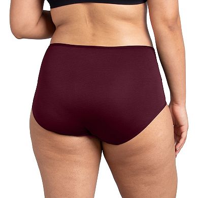 Women's Fruit of the Loom® Breathable Cooling Striped Brief Panty 6-Pack Set 6DBCSBRK