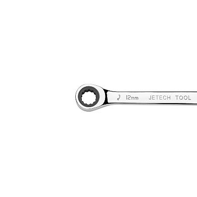 Jetech Double Box End Ratcheting Wrench (12mm x 13mm), Metric