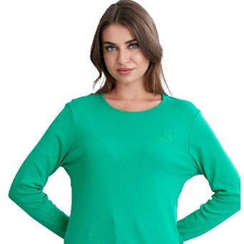 Long Sleeve Scoop Neck T-Shirt for Women in Pretty Fall Colors