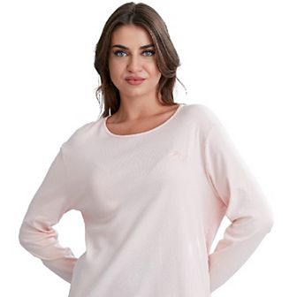 Long Sleeve Scoop Neck T-Shirt for Women in Pretty Fall Colors