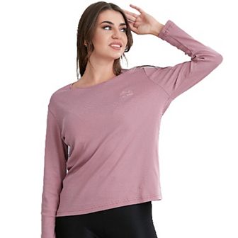 Long Sleeve Scoop Neck T-Shirt for Women in Pretty Fall Colors
