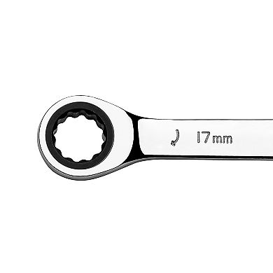 Jetech Double Box End Ratcheting Wrench (17mm x 19mm), Metric