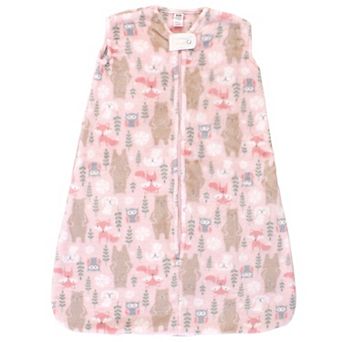 Hudson Baby Infant Girl Plush Sleeping Bag, Sack, Blanket, Girl Forest