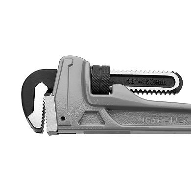 MAXPOWER Aluminum Straight Pipe Wrench, 18 Inch(450mm)