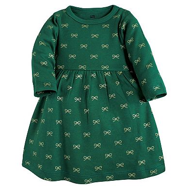 Hudson Baby Infant and Toddler Girl Cotton Dresses, Christmas Plaid