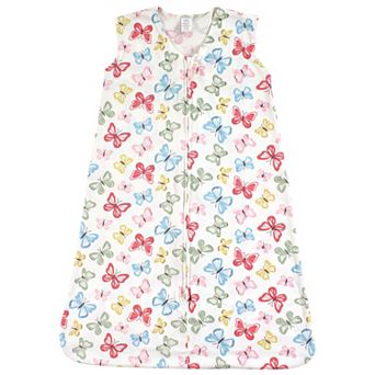 Touched by Nature Baby Girl Organic Cotton Sleeveless Wearable Sleeping Bag, Sack, Blanket, Butterflies