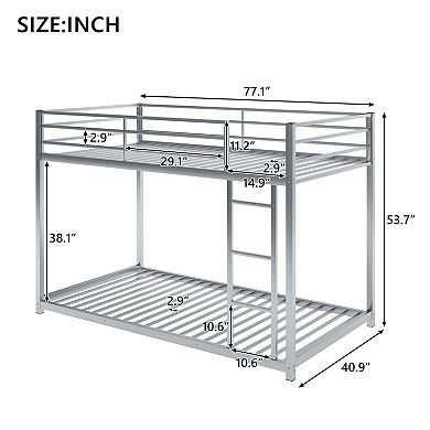 Merax Twin over Twin Metal Bunk Bed