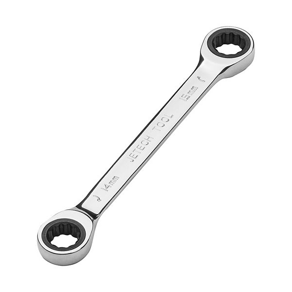 Jetech Double Box End Ratcheting Wrench (14mm x 15mm), Metric