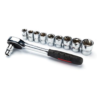 MAXPOWER 3/8 Inch Drive Socket Wrench Set (10mm - 22mm), Metric, 11PCS