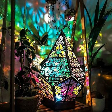 Bohemian LED Projection Table Lamp