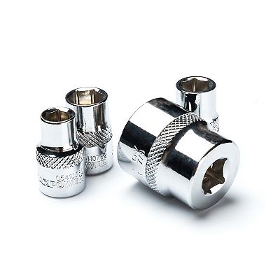 MAXPOWER 3/8 Inch Drive Socket Wrench Set, Metric and SAE, 21PCS