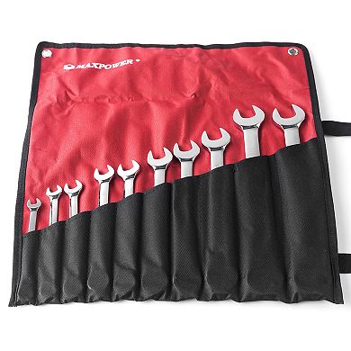 MAXPOWER Ratcheting Combination Wrench Set (5/16in - 7/8in), SAE, 10PCS