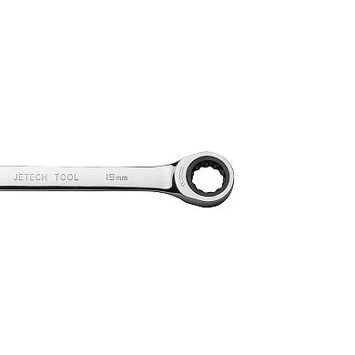 Jetech 19mm Ratcheting Combination Wrench, Metric