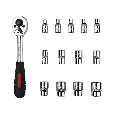 MAXPOWER 1/4" Drive Socket Set (4mm - 14mm), Metric, 14PCS