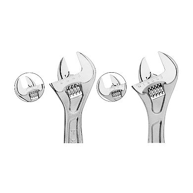 MAXPOWER Adjustable Wrench Set (6in, 10in), CR-V, 2PCS