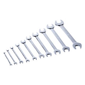 MAXPOWER Double Open-End Wrench Set (6mm - 32mm), Metric, CR-V, 10 pc