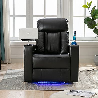 Merax Premium Power Recliner With Storage Arms