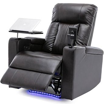 Merax Premium Power Recliner With Storage Arms