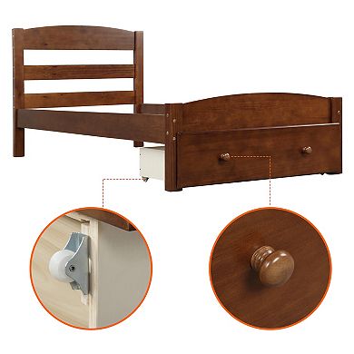 Merax Platform Bed with Storage Drawer