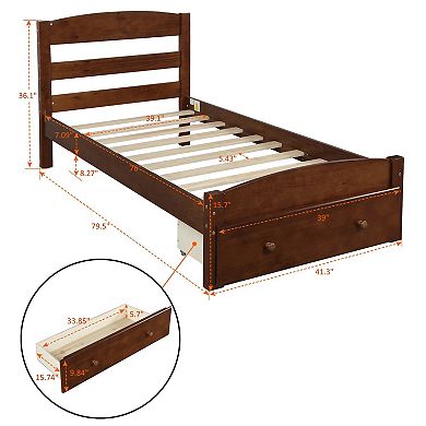 Merax Platform Bed with Storage Drawer