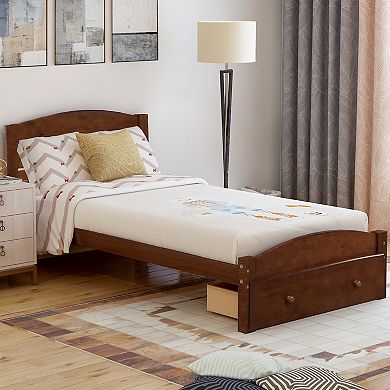Merax Platform Bed with Storage Drawer
