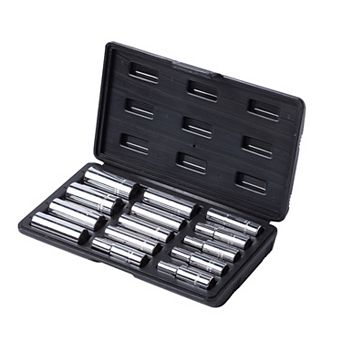 MAXPOWER 3/8" Drive Deep Socket Set (6mm - 19mm), Metric, 14 pc