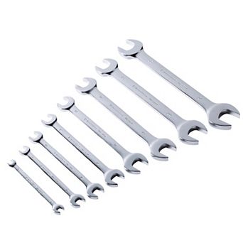 MAXPOWER Double Open-End Wrench Set (6mm - 24mm), Metric, CR-V, 8 pc