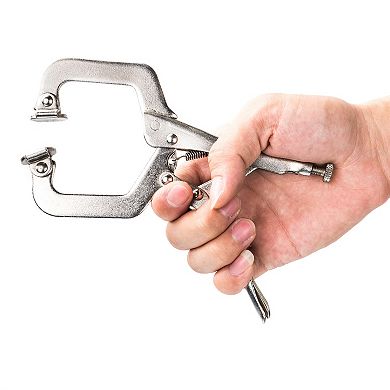 MAXPOWER Heavy Duty Locking C-Clamp Set (6in, 11in), 3PCS