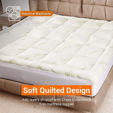 Cheer Collection Mattress Topper Filled with Shredded Memory Foam