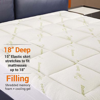 Cheer Collection Mattress Topper Filled with Shredded Memory Foam