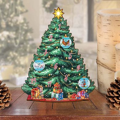 Twelve Days-Themed 11-inch Collectible Christmas tree by G.DeBrekht - Tabletop Christmas Decor