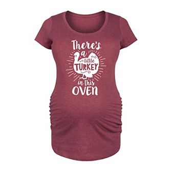 Maternity Little Turkey In The Oven Graphic Tee