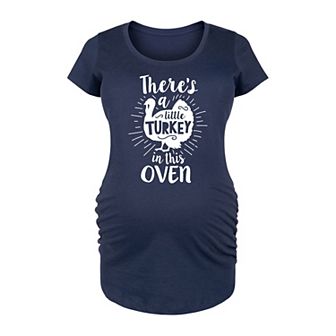 Maternity Little Turkey In The Oven Graphic Tee