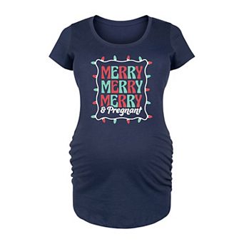 Maternity Merry And Pregnant Graphic Tee
