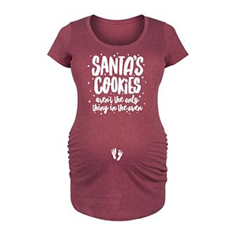 Maternity Santa's Cookies Graphic Tee