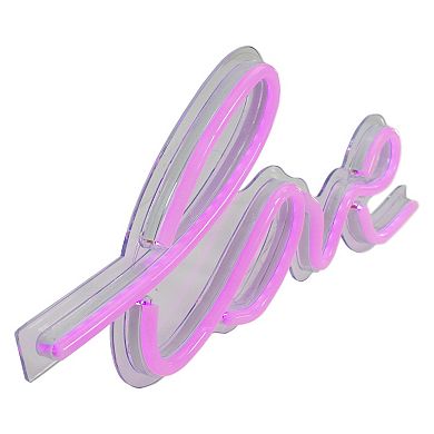 Northlight 18" Pink LED Lighted 'Love' Neon Style Valentine's Day Wall Sign