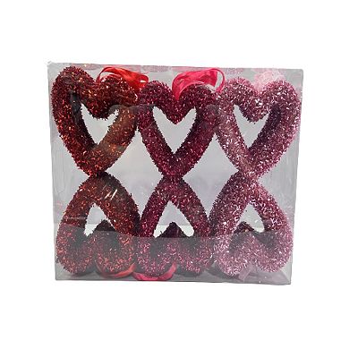 Northlight Shimmering Heart Valentine's Day Wall Decor 18-piece Set