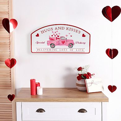 Northlight Hugs and Kisses Valentine's Day Wall Decor