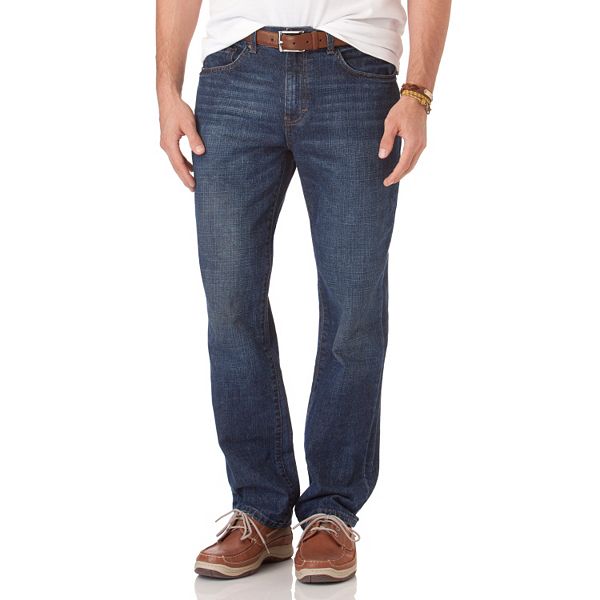 Chaps mens jeans straight hot sale fit