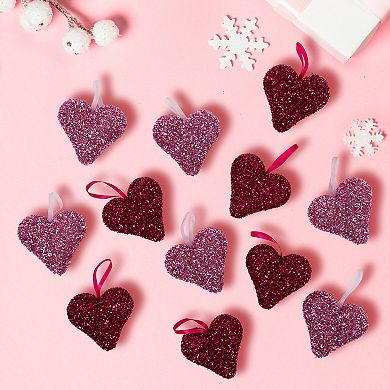Northlight Shimmering Heart Valentine's Day Wall Decorations 12-piece Set