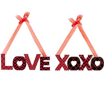 Northlight Valentine's Day Love XOXO Wall Decor 2 pc Set