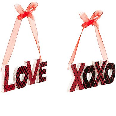 Northlight Valentine's Day Love XOXO Wall Decor 2-piece Set