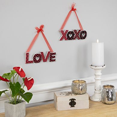 Northlight Valentine's Day Love XOXO Wall Decor 2-piece Set