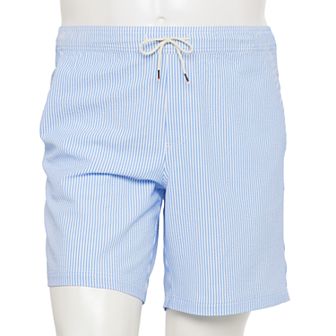 Big & Tall Dockers® 9 in Laguna Seersucker Swim Trunks