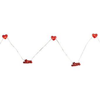 Northlight 20 pc LED Red Valentine's Day Love and Heart Fairy Light Decor