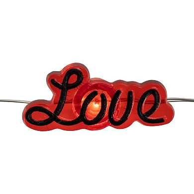 Northlight 20-Piece LED Red Valentine's Day Love and Heart Fairy Light Decor